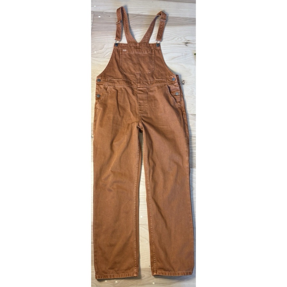 ATWYLD OUTLIER Overalls Cotton Burnt Orange Colorful Denim Utility Grunge XL